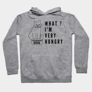 What i'm hungry funny cat and dog bowl Hoodie